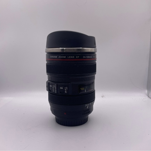 Caniam Camera Lens Stainless Steel Travel Tea/Coffee Mug Cup - Picture 2 of 9